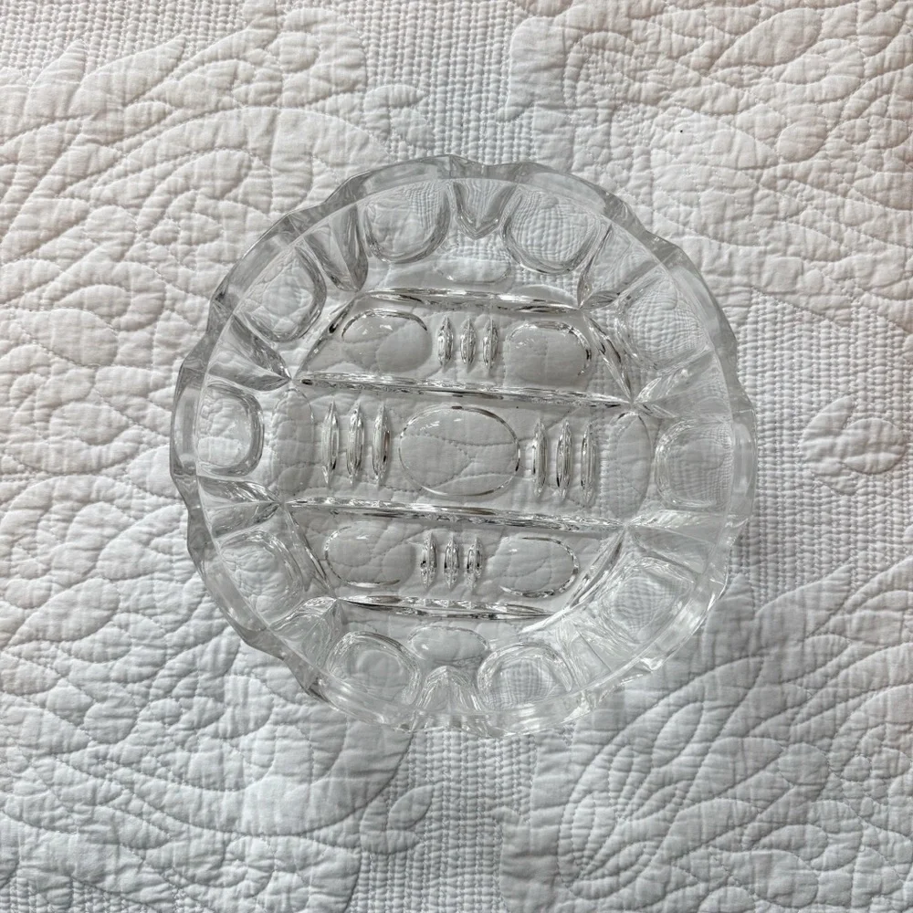 Elegant Clear‎ Glass Serving Bowl